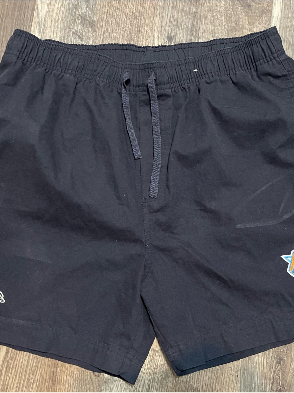 Rare New York Knicks Black Drawstring black Shorts size Large